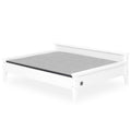 Winston Large Elevated Wooden Pet Bed with Mattress, White